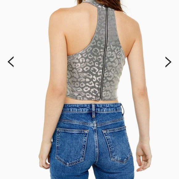 TopShop Metallic Cheetah Halter - Picture 12 of 16